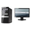 Ordinateur Bureau minitour Pro 3120 Intel Dual Core E5700 avec Media Card Reader, Win7 Pro + Ecran 20" W