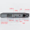 NVR embarqué Plug & Play 8 canaux SATA HDMI et VGA PoE DS-7608NI-E2/8P