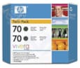 CARTOUCHE HP 70 NOIR MATE 2 PACK Z2100/Z3100-CARTOUCHE HP 70 NOIR MATE 2 PACK Z2100/Z3100