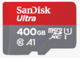 Carte mémoire SanDisk Ultra Micro SDXC UHS-I A1 de 400 Go SDSQUAR-400G-GN6MN