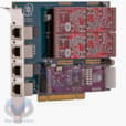 Carte analogique modulaire à 4 ports FXO/FXS ,PCI avec option Anti-Echo TDM410