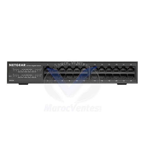 Switch non manageable 24 ports Gigabit Ethernet 10/100/1000 Mbps GS324