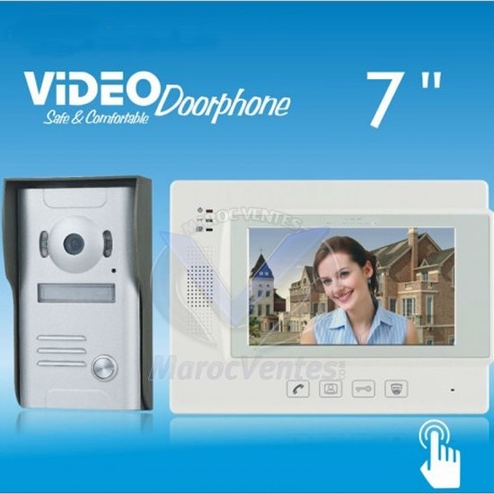 Video Doorphone  ZDL-37M 1 CAMERA + 1 MONTEUR Couleur avec Ecran LCD 7 " VDP01