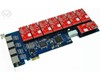 Card Asterisk support 8 analog lines with  PCI Express 1
ZA8E can support 8 analog lines which can be any of combinations of FXS-100 or FXO-100 modules according to the requirements.It is proved by customers in a long time, our PCI-E card can work excellently under Elastix or TrixBox.