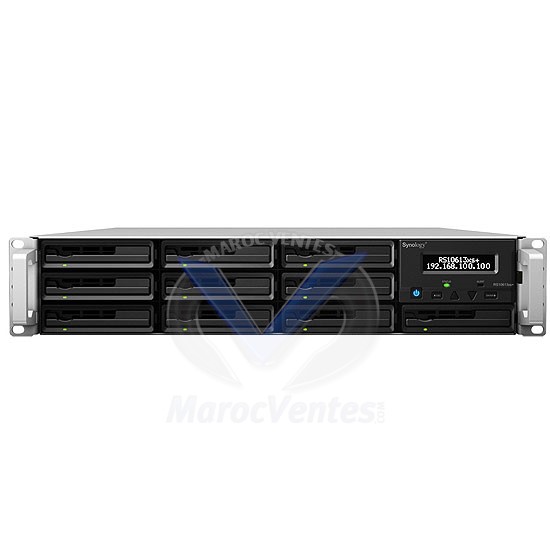 Barebone Serveur NAS 10 baies SATA/SAS 6 Gb/s Hautes Performances Extensible RS10613xs+