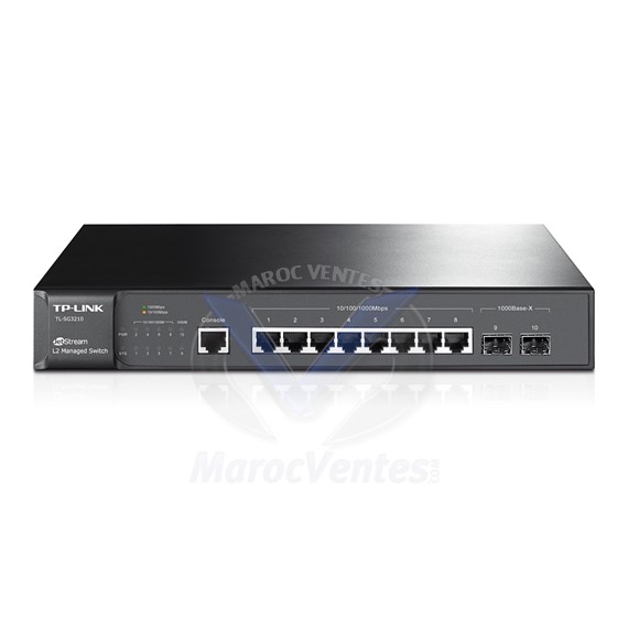 Switch 8 Ports Gigabit L2 Managed + 2 Ports SFP TL-SG3210