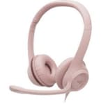 Casque Logitech H390 Filaire - USB - Rose