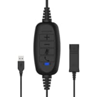 Cordon USB-A RX Commandes Volume Mute Boutton Décrocher/Raccrocher