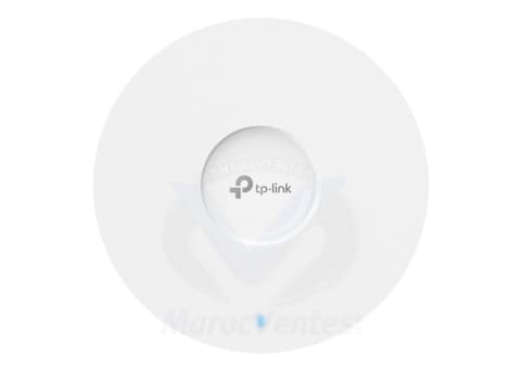 Tplink AX3600 Ceiling Mount Dual-Band Wi-Fi 6 Access Point PORT:1×2.5Gbps RJ45 PortSPEED:1148Mbps at 2.4 GHz + 2402 Mbps at 5 GHzFEATURE: High Density connectivityïŒ1000+ ClientsïŒ, 802.3at POE and 12V DC, 8×Internal Antennas, MU-MIMO, Seamless Roami EAP66