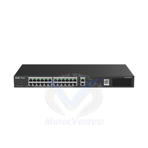 26 Ports Gigabit Smart POE Switch 24 Gigabit RJ45 Ports 16 POE + 2 Ports SFP RG-ES226GC-P