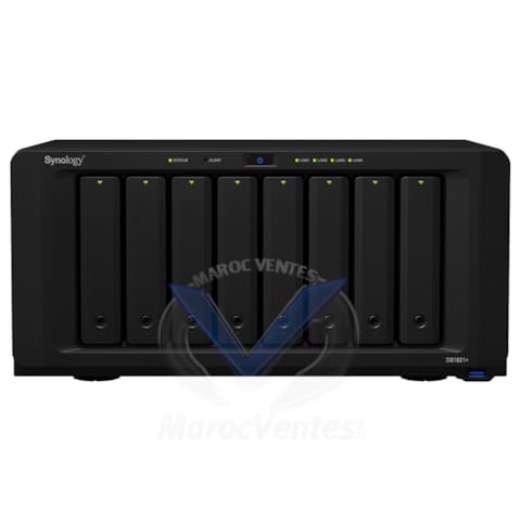 Serveur DiskStation NAS 8 Baies 4 Go de RAM DDR4 DS1821+