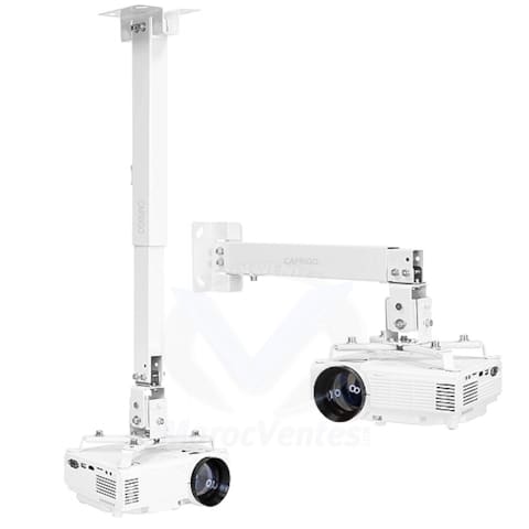 SUPPORT VIDEOPROJECTEUR EN ALUMINIUM NOIR PM001