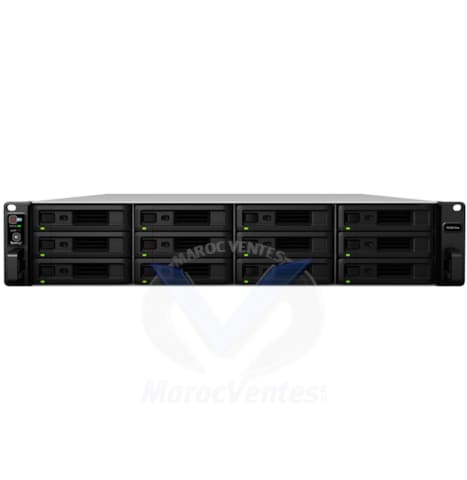 Serveur NAS RackStation 12 Baies Xeon D-1521 4cores 8GB 4x1GbE 60M RS3618XS