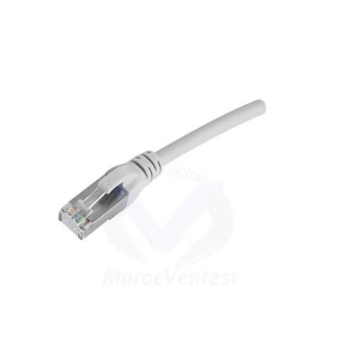 CORDON S/FTP CAT 6A LSZH GRIS 1M BRAN-REX BRAC6PCG010-888HB