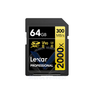 Carte SD SD2000X 64GB Professional 2000x SDHC UHS-II LSD2000064G-BNNNG