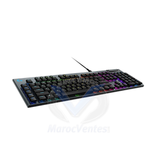 LOGITECH CLAVIER G915 X low Profile Wired Gaming Keyboard - BLACK - US INT'L - USB 12M 920-012942
