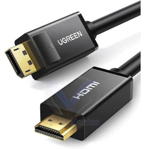 Câble Ugreen Displayport Male vers HDMI Male - 1,5 mètre (10239) 10239-1.5M