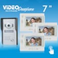 Video Doorphone ZDL-37M 1 Caméra + 3 Moniteurs VDP07