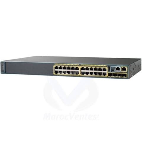Catalyst 2960X-24TS-L 24 x 10/100/1000 + 4 x Gigabit SFP Montable sur Rack WS-C2960X-24TS-L