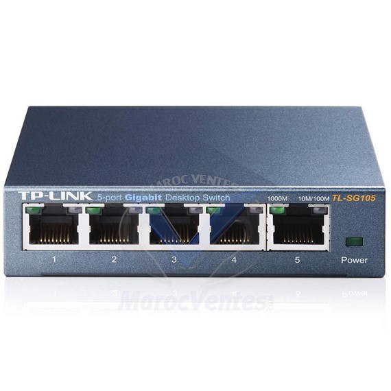 Switch 5 Ports Gigabit (Bureau, Boîtier Métal) TL-SG105