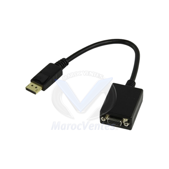 NEKLAN Adaptateur DisplayPort 1,2 M vers VGA F - AWG30 - 0,2m 2051150