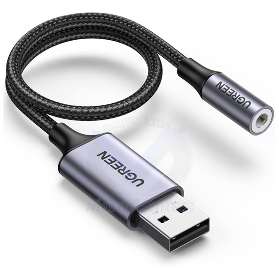 Ugreen Cable USB-A to Port Jack audio 3 5mm 30757