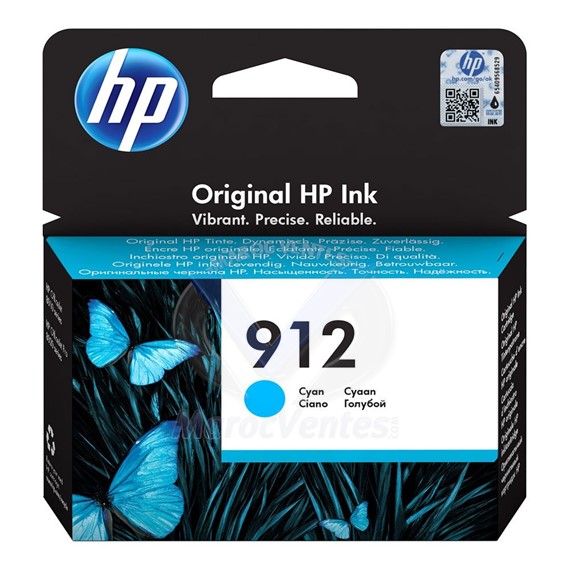 HP 912 Cyan - Cartouche d