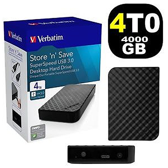 Verbatim Disque Dur Portable USB Store 'n' Go 3.0, 4To 47685