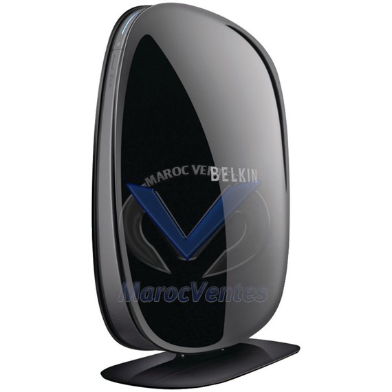 Lecteur double bande N600 Routeur N + sans fil WiFi Noir F9K1102as