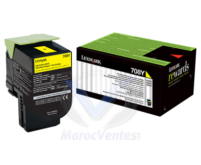 Lexmark Standard Yellow Return Programme Toner Cartridge 71B50Y0