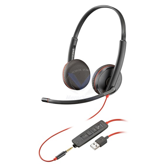 Casque Stéréo USB-A Poly Blackwire 3225 80S11AA