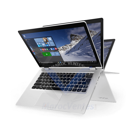 PC Portable Yoga 510 i3-5020U Blanc avec Windows 80S700B8FE