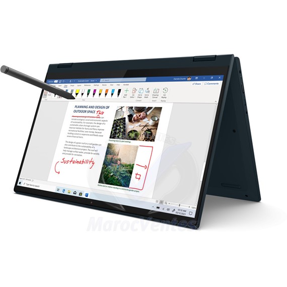 PC Portable Flex5 R5-5500U 14" FHD MLT 8Go 512Go SSD W11H GREY Convertible + Stylet 82HU00WNFE