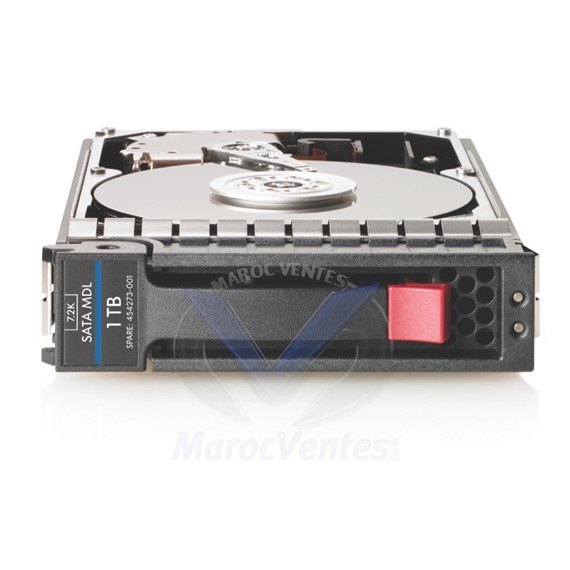 Disque dur interne 1 TB 6 G SATA 7,2 K Tr / Min LFF (3,5 Pouces) Non-Hot Plug Entrée 512e HDD 843266-B21