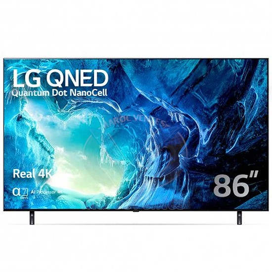 TV 86" Quantum Dot et NanoCell IPS 4K SMART 120Hz HDR ALLM IA α7 (2022) 86QNED806QA