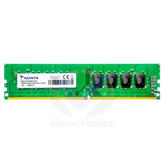 Mémoire Adata DDR4 8GB PC17000 CL15 AD4U213338G15