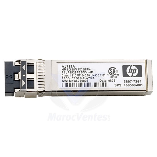 HP 8Gb Short Wave Fibre Channel SFP+ 1 Pack Transceiver AJ718A