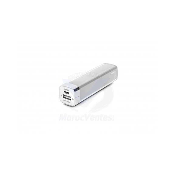 Batterie Externe Lipstick Battery 2600 mAh Gris Perle BAT30UF