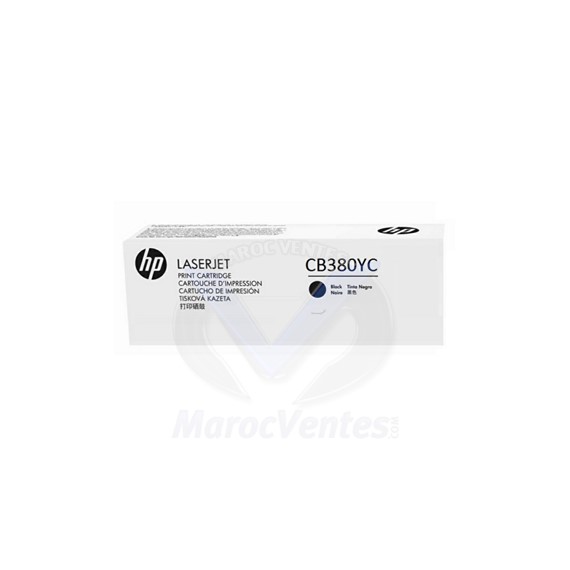 Cartouche de toner LaserJet originale noir 22 700 pages ISO/IEC 19798 CB380YC