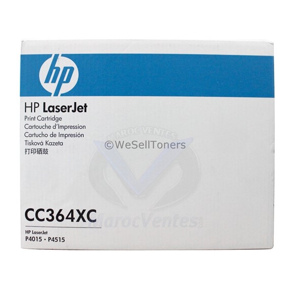 Cartouche de toner LaserJet originale à rendement élevé noir 24000 pages CC364XC