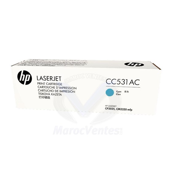 Cartouche de toner Cyan CM2320 Original 2800 pages CC531AC
