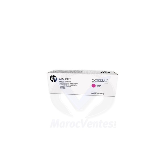 Cartouche de toner LaserJet magenta originale 2 800 pages ISO/IEC 19798 CC533AC