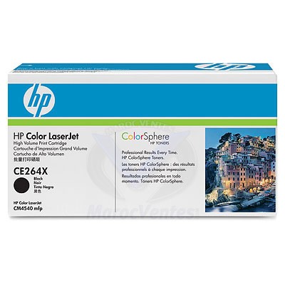 Toner LaserJet noir 646X à haut rendement CE264X