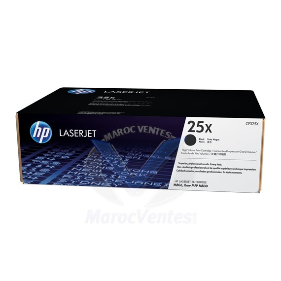 Cartouche de toner noir LaserJet à haut rendement 25X CF325X