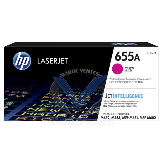 Cartouche de toner magenta 655A Original LaserJet CF453A