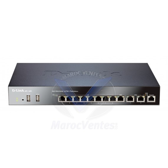 Firewall UTM  De Sécurité  Avec 8 Interfaces Gigabit LAN 1 DMZ et 2 WAN DFL-860E/ENB