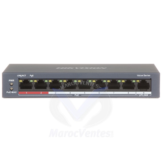Switch 10/100 POE 8 Ports Non Géré DS-3E0109P-E-M-B