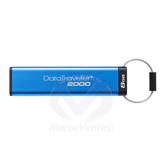 Clé USB DataTraveler 2000 8GB 3.0 avec Clavier alphanumérique intégré chiffrée DT2000/8GB