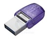 DataTraveler microDuo 3C 128 Go Clé USB Type-A / USB Type-C 3.2 Gen 1 (3.1 Gen 1) Violet DTDUO3CG3/128 Go