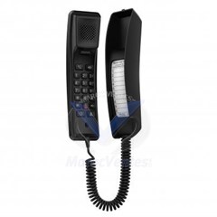 Téléphone IP pour Hôtel Noir 2 Lignes SIP Mural H2U